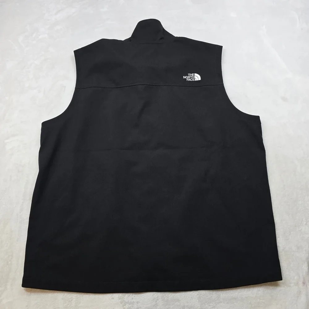 The North Face Castle Rock Soft Shell Vest Mens 2XL Co. Black Logo Full Zip‎
